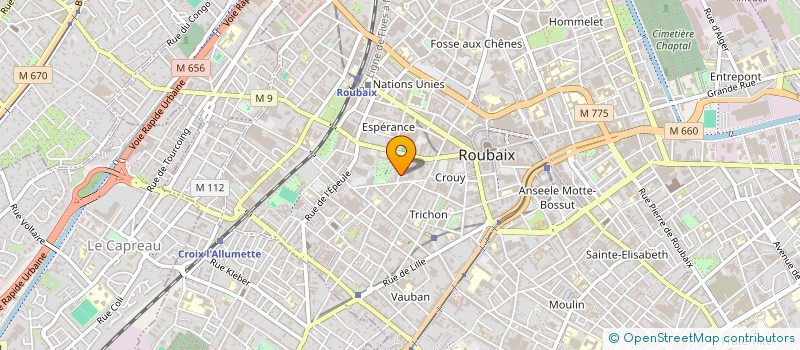 localisation de l'entreprise EASY SWITCH BACK UP à ROUBAIX