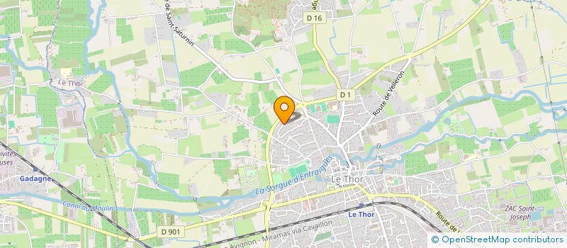 localisation de l'entreprise EASY TAXI 84  LE THOR