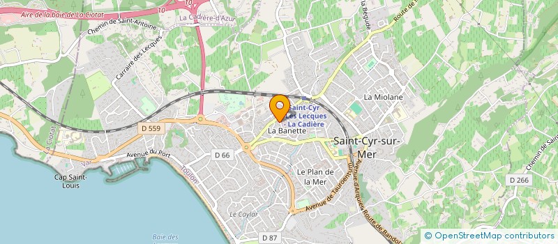 localisation de l'entreprise EASY TAXI à SAINT-CYR-SUR-MER