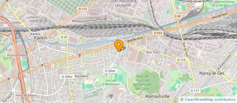 localisation de l'entreprise EASY TRANSFERT  PANTIN