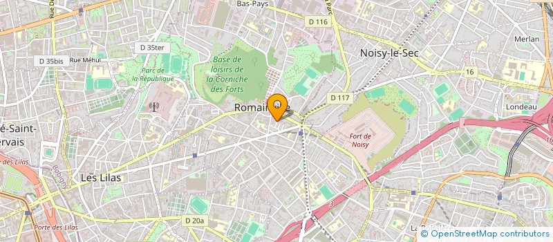 localisation de l'entreprise EASY TRANSPORT à ROMAINVILLE