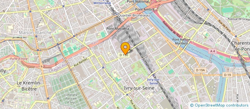 localisation de l'entreprise EASY TRAVAUX à IVRY-SUR-SEINE