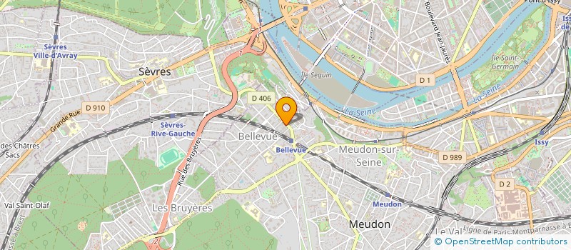 localisation de l'entreprise EASY TRAVEL à MEUDON