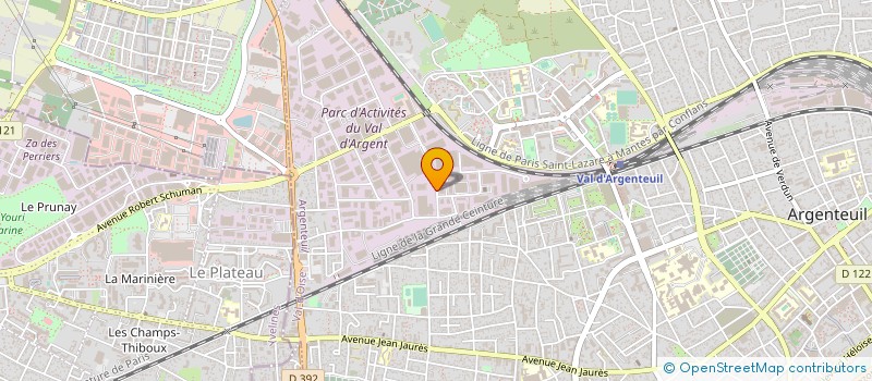 localisation de l'entreprise EASY TRIP à ARGENTEUIL