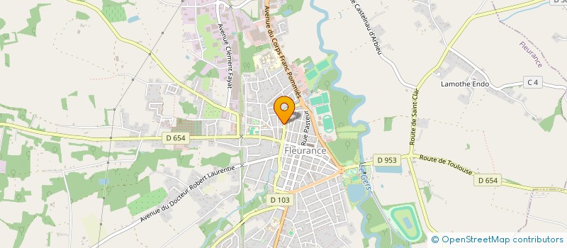 localisation de l'entreprise EASY VAPOCLOPE  FLEURANCE