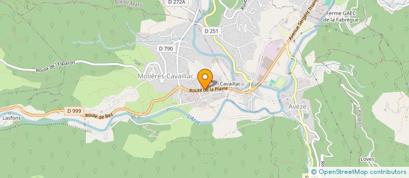 localisation de l'entreprise EASY WASH LAVERIE ET SERVICES à MOLIERES-CAVAILLAC