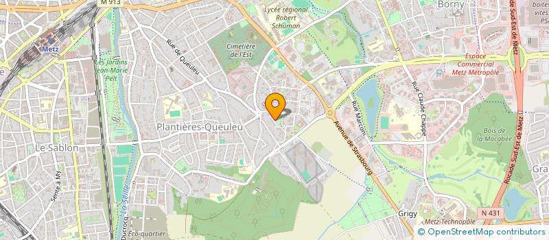 localisation de l'entreprise EASY WOOD TECH  METZ