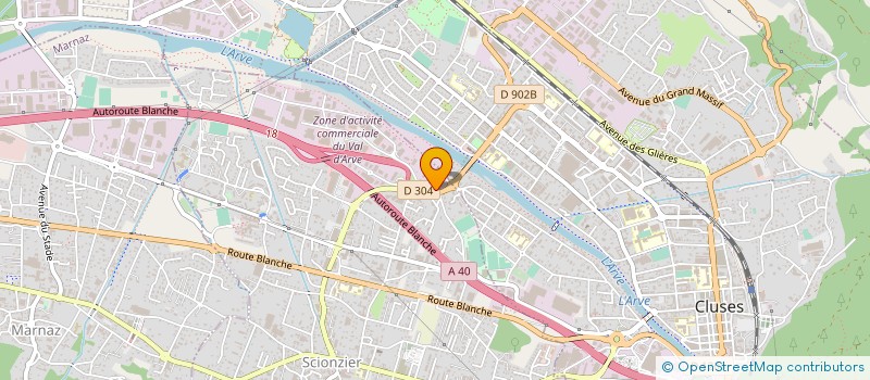 localisation de l'entreprise EASYAUTO à SCIONZIER