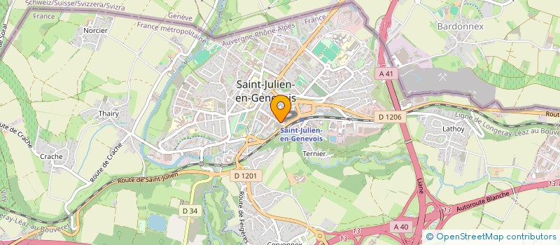 localisation de l'entreprise EASYBIKE'&BEAUTY à SAINT-JULIEN-EN-GENEVOIS