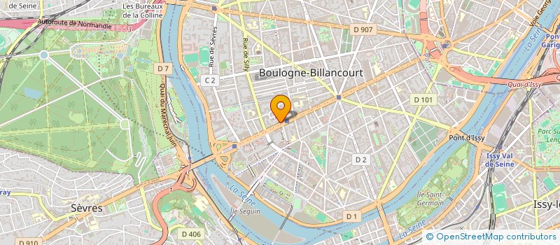 localisation de l'entreprise EASYBUSINESS à BOULOGNE-BILLANCOURT
