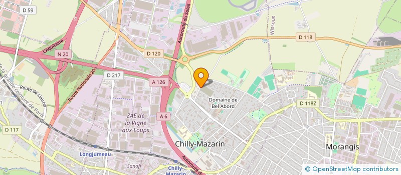 localisation de l'entreprise EASYCAR à CHILLY-MAZARIN