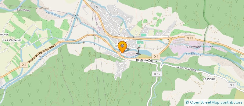 localisation de l'entreprise EASYCHIM à MALIJAI
