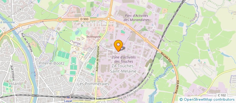 localisation de l'entreprise EASYCOM à LAVAL