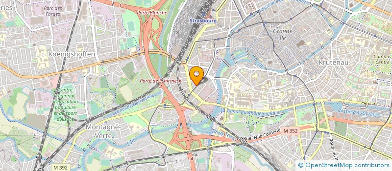 localisation de l'entreprise EASYCOM à STRASBOURG