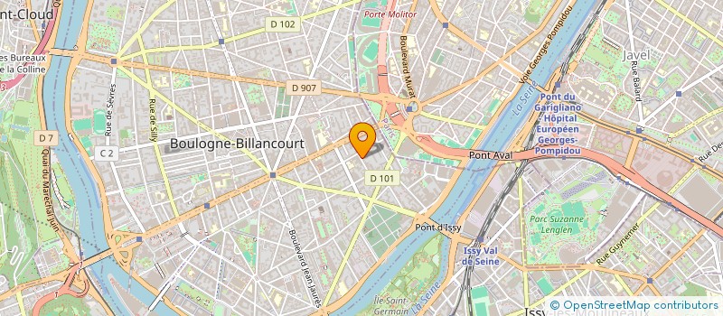 localisation de l'entreprise EASYDAY-SECURITE  BOULOGNE-BILLANCOURT