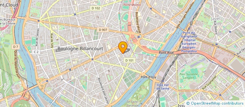 localisation de l'entreprise EASYDAY-SERVICES  BOULOGNE-BILLANCOURT