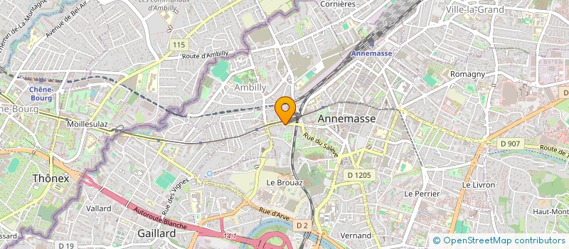 localisation de l'entreprise EASYDENT à ANNEMASSE