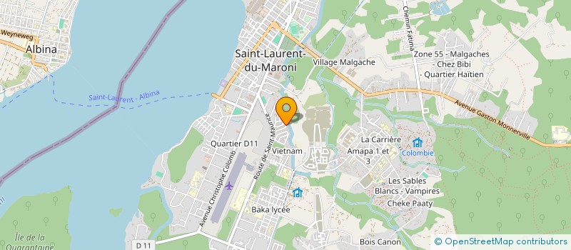 localisation de l'entreprise EASYDOM NETTOYAGE à SAINT-LAURENT-DU-MARONI