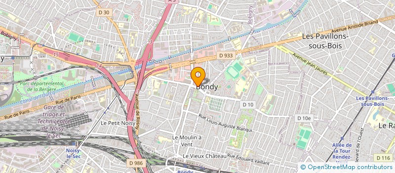 localisation de l'entreprise EASYDRIVE  BONDY