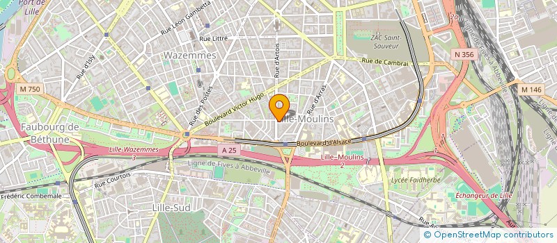 localisation de l'entreprise EASYFIBER à LILLE