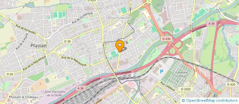 localisation de l'entreprise EASYFLEX  MULHOUSE