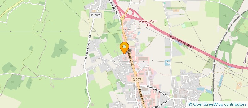 localisation de l'entreprise EASYGEST  VARENNES-VAUZELLES