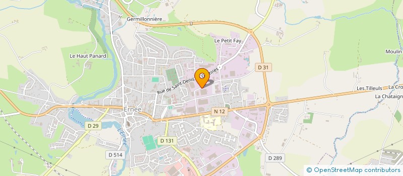 localisation de l'entreprise EASYGO VOYAGES  ERNEE