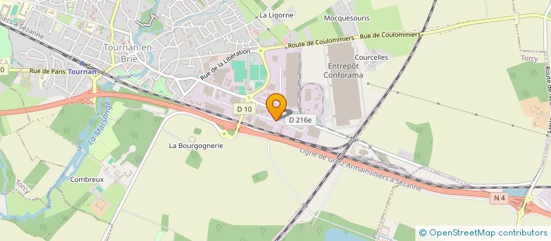 localisation de l'entreprise EASYGONG à TOURNAN-EN-BRIE