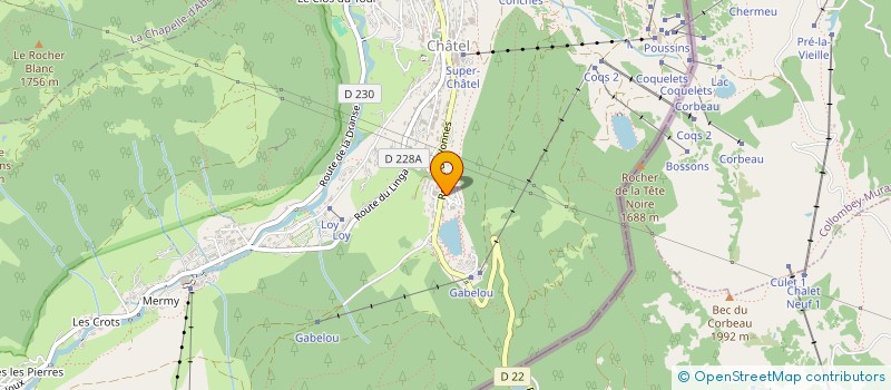 localisation de l'entreprise EASYLACS  CHATEL