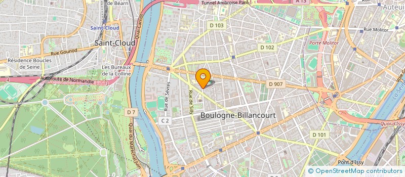 localisation de l'entreprise EASYLEASE à BOULOGNE-BILLANCOURT