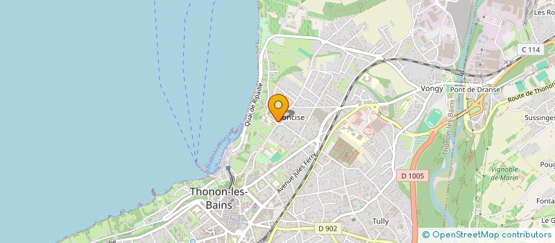 localisation de l'entreprise EASYLED FRANCE à THONON-LES-BAINS