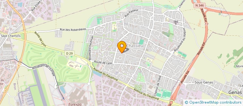 localisation de l'entreprise EASYLEV  CHASSIEU