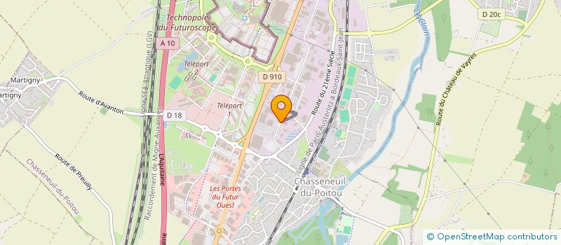 localisation de l'entreprise EASYLI à CHASSENEUIL-DU-POITOU