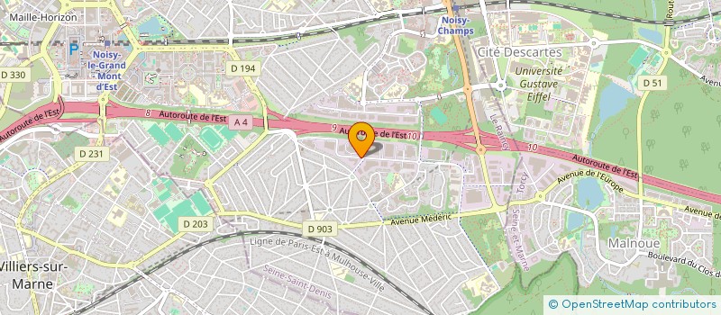 localisation de l'entreprise EASYLIFT MONTAGE à NOISY-LE-GRAND