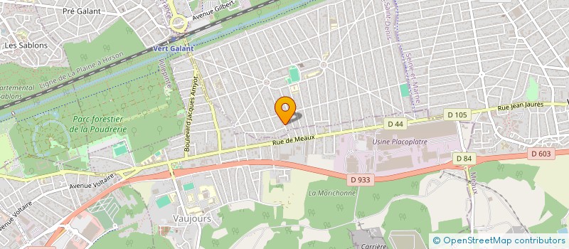 localisation de l'entreprise EASYLOG à TREMBLAY-EN-FRANCE