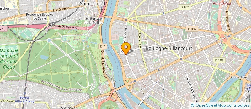 localisation de l'entreprise EASYPHONE FRANCE à BOULOGNE-BILLANCOURT