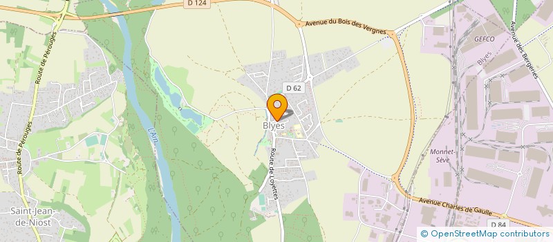 localisation de l'entreprise EASYPRODRIVER  BLYES