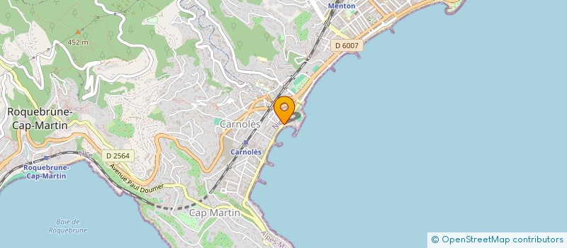 localisation de l'entreprise EASYRELAX LCA à ROQUEBRUNE-CAP-MARTIN