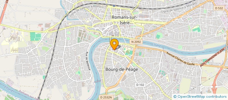 localisation de l'entreprise EASYS à BOURG-DE-PEAGE