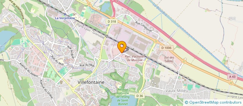 localisation de l'entreprise EASYS SUD  VAULX-MILIEU