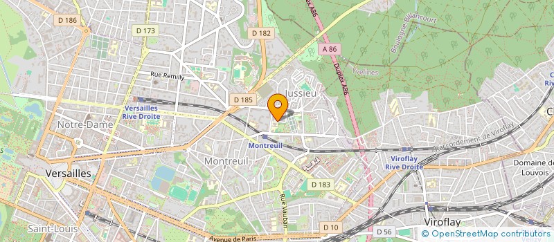 localisation de l'entreprise EASYSHOP à VERSAILLES