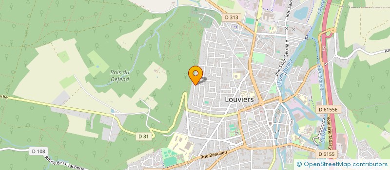 localisation de l'entreprise EASYSHOP EXPRESS à LOUVIERS