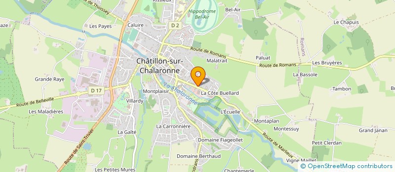 localisation de l'entreprise EASYSPORTS.CC  CHATILLON-SUR-CHALARONNE