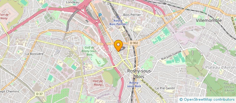 localisation de l'entreprise EASYSTEM EVENTS à ROSNY-SOUS-BOIS