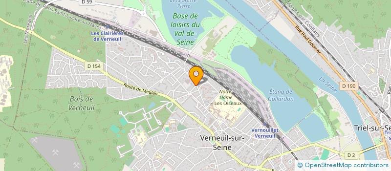 localisation de l'entreprise EASYTRANS à VERNEUIL-SUR-SEINE