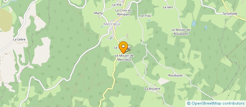 localisation de l'entreprise EASYVENT à MERCŒUR