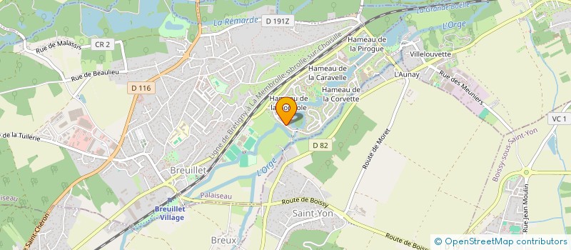 localisation de l'entreprise EASYVISITE  BREUILLET