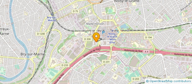localisation de l'entreprise EASYVISTA à NOISY-LE-GRAND