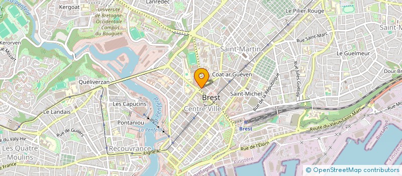 localisation de l'entreprise EAT 3 à BREST
