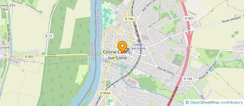 localisation de l'entreprise EAT DELICES à COSNE-COURS-SUR-LOIRE